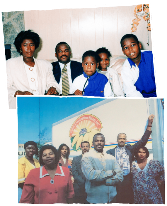Golden Krust Founder Lowell F. Hawthorne and his family
